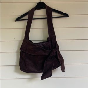 Brown Suede Handbag